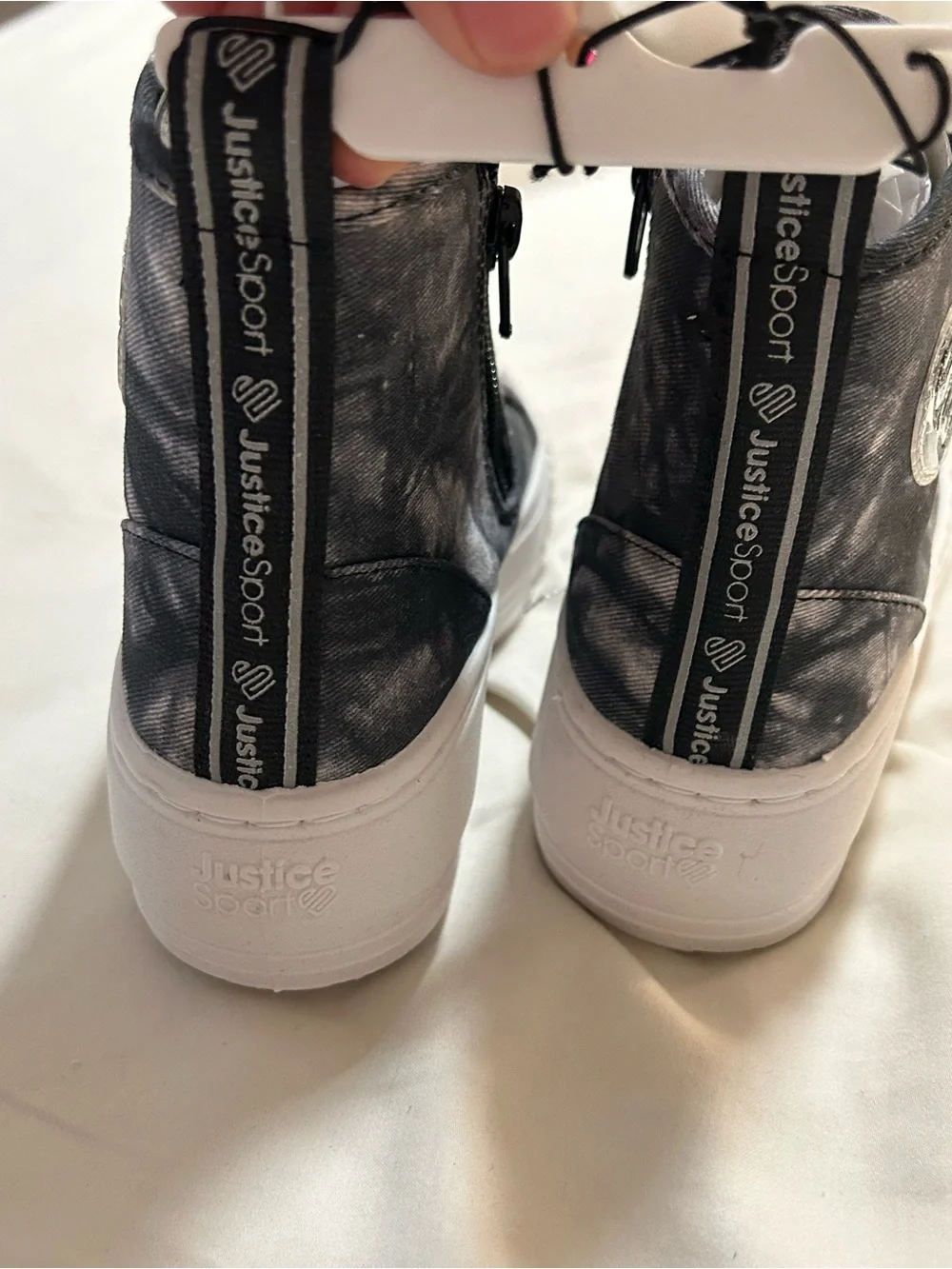 Justice Black High-Top Sneakers (Youth)